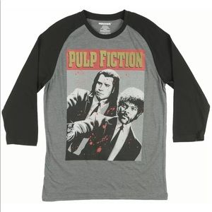 Pulp Fiction Mens Raglan T-shirt New Tarantino